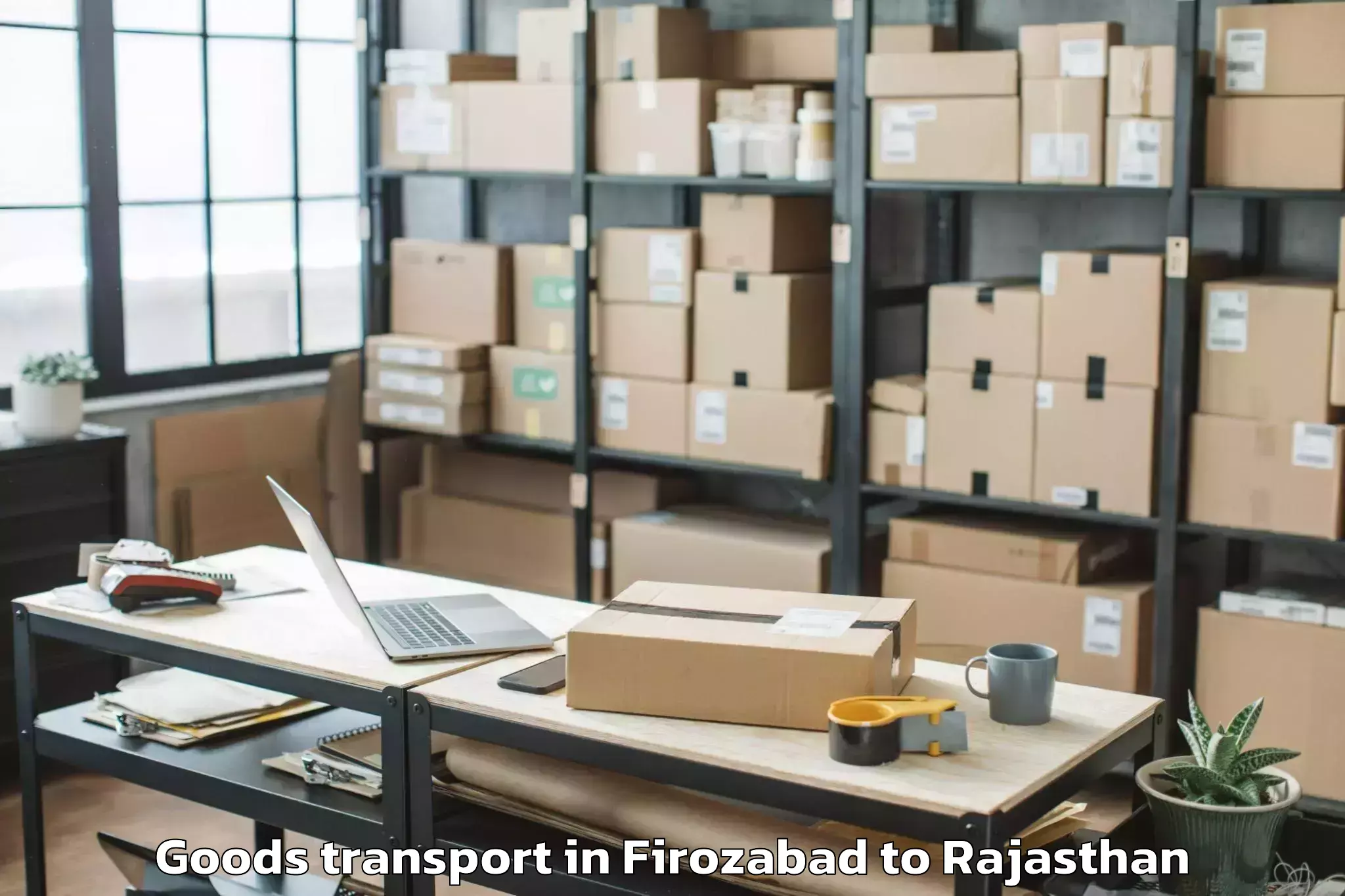 Hassle-Free Firozabad to Bundi Goods Transport